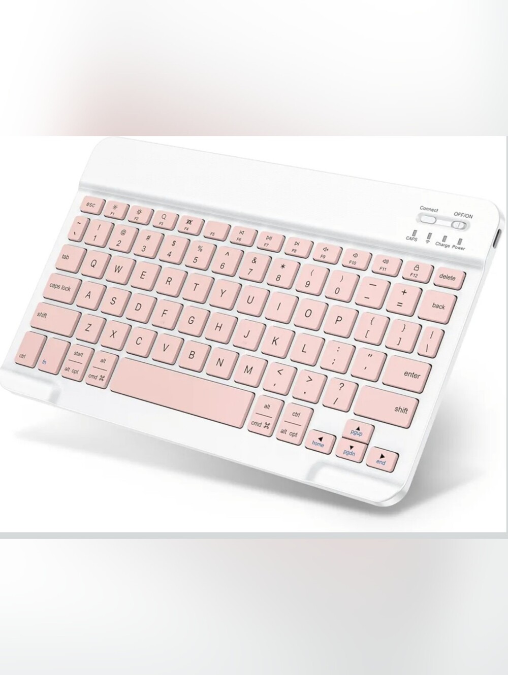 Pink Bluetooth Wireless Keyboard for Tablet And Phones